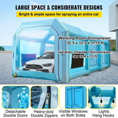 39.4x16.4x13.1ft Inflatable Spray Booth Custom Tent Paint Booth Inflatable