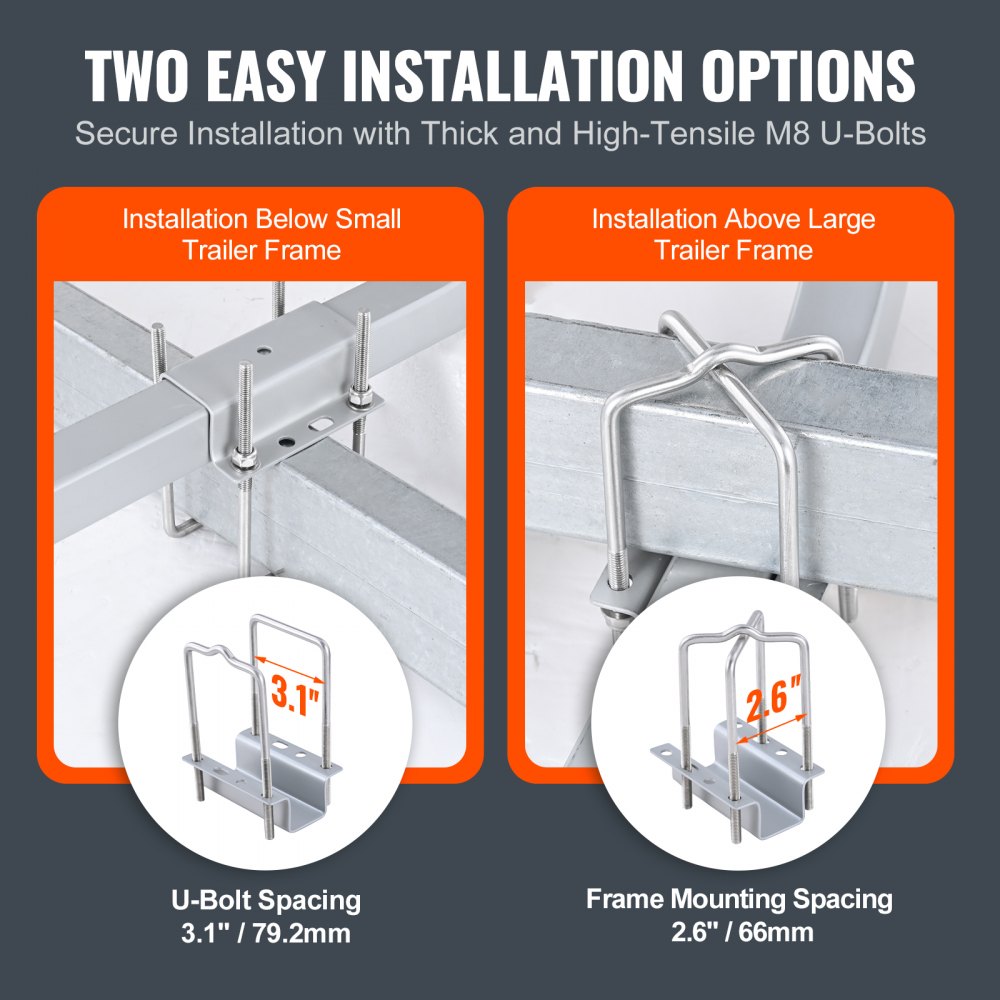 Marine Trailer Guide Set, 46” LED Illuminated Guide Poles, Pair of Steel, Corrosion-Resistant, with PVC Covering, Suitable for Ski, Fishing, and Sailboat Trailers 2024