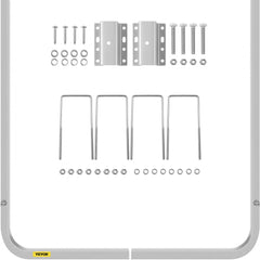 Boat Trailer Guide-ons, 46", One Pair Aluminum Trailer Guide ons, Rust-Resistant Trailer Guides with Adjustable Width, Mounting Parts Included, for Ski Boat, Fishing Boat or Sailboat Trailer