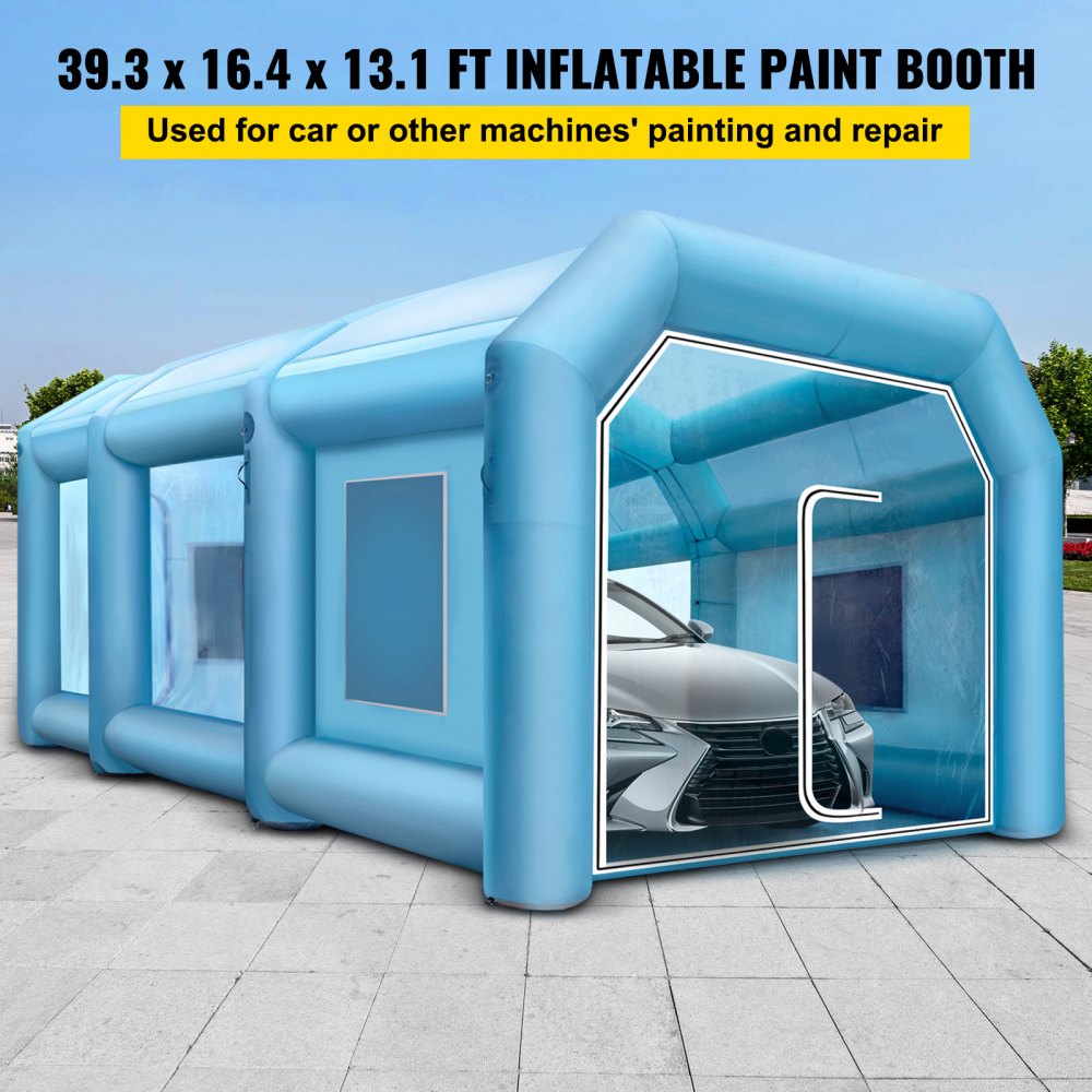 39.3x16.4x13.1Ft Inflatable Spray Booth Custom Tent Paint Booth Inflatable