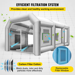 39.3x16.4x13.1Ft Inflatable Spray Booth Custom Tent Paint Booth Inflatable