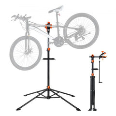 Bike Repair Stand, 80 lbs Heavy-duty Steel Bicycle Repair Stand, Adjustable Height Bike Maintenance Workstand with Magnetic Tool Tray Telescopic Arm, Foldable Bike Work Stand