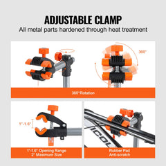 Bike Repair Stand, 80 lbs Heavy-duty Steel Bicycle Repair Stand, Adjustable Height Bike Maintenance Workstand with Magnetic Tool Tray Telescopic Arm, Foldable Bike Work Stand