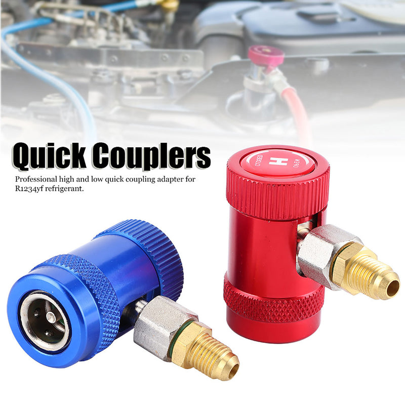 Professional Quick Couplers Air Conditioner Service Port Adapter Fit for R1234yf Refrigerants