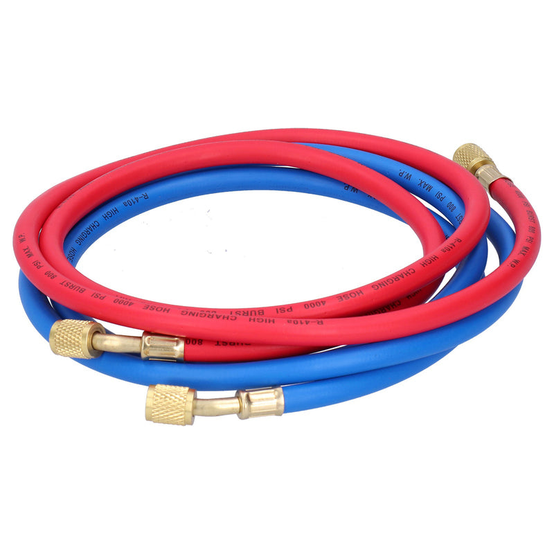 Air Conditioner Refrigerant Recharge Hose AirConditioning Refrigeration Adding Tool Accessory(Double English Standard Joint 2Pcs 1.5meters )