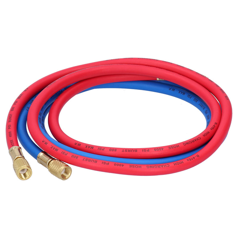 Air Conditioner Refrigerant Recharge Hose AirConditioning Refrigeration Adding Tool Accessory(Double English Standard Joint 2Pcs 1.5meters )