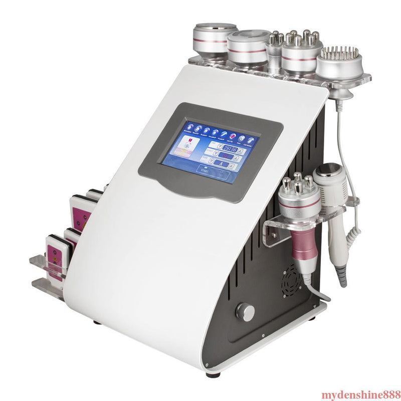 9 in 1 Ultrasonic Cavitation Machine - Vacuum Body Slimming, Photon&Micro Current, Hot Cold Hammer Facial Care and Weight Loss