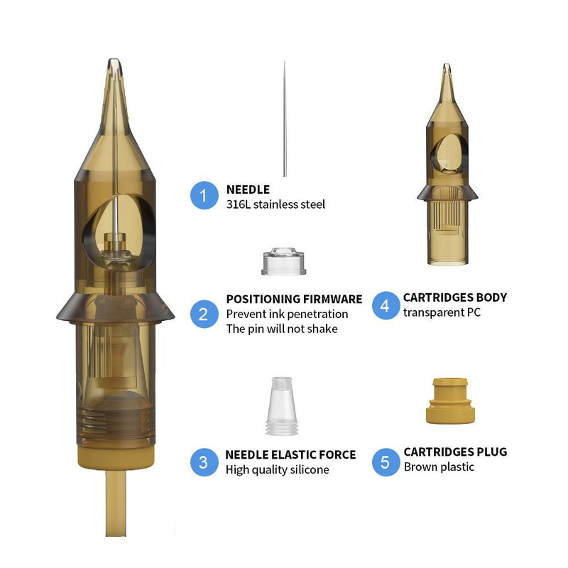 Professional Rotary Tattoo Machine Pen Set - Complete Tattoo Equipment with Power Supply, Cartridges, Needles and Accessories for High Precision Tattooing by Advanced Motor Technology