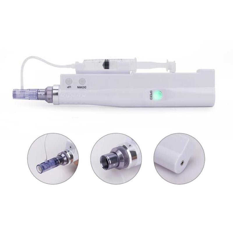 Facial Skin Therapy Beauty Electric Micro Needle Stamp Device