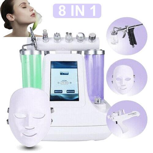 8-in-1 Machine Water Dermabrasion for Vacuum Suction Face Cleaning, Skin Peeling, Spa Anti-Aging Beauty Spray